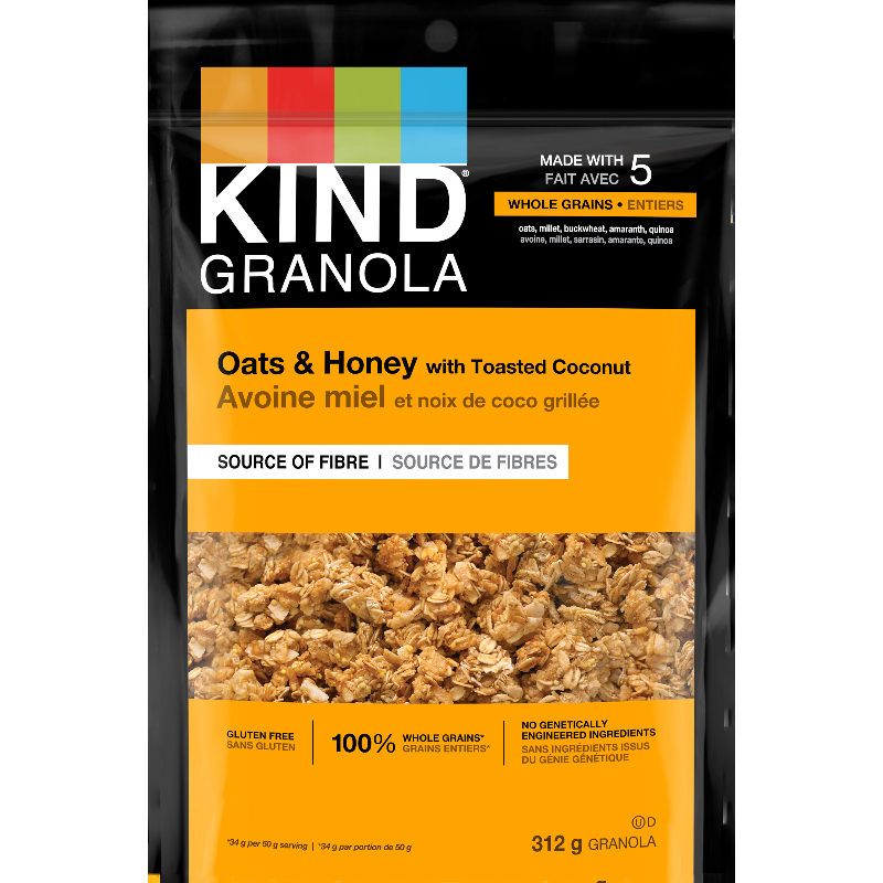 Kind Oats & Honey with Toasted Coconut Granola - 312g