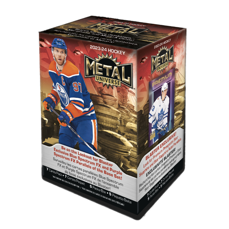 2023-24 Skybox Metal Universe NHL Trading Cards Blaster Box