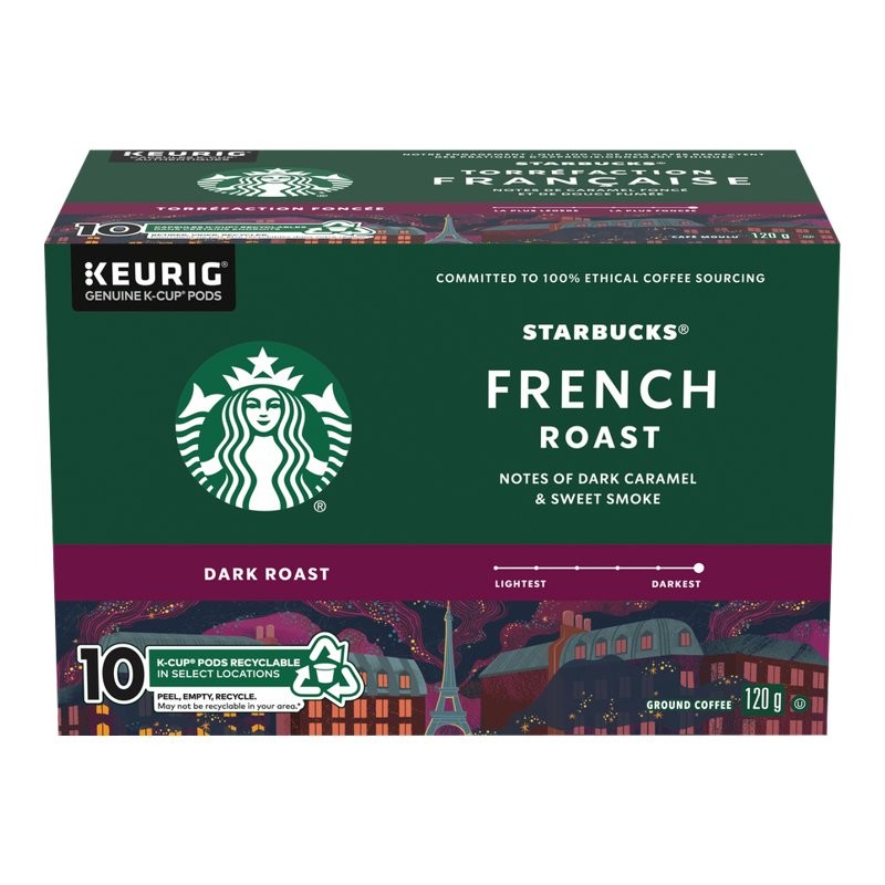 STARBUCKS K-CUP FRENCH RST 10PK