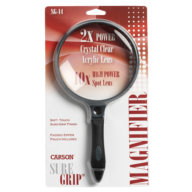 Carson SureGrip Handheld Magnifier - SG-14