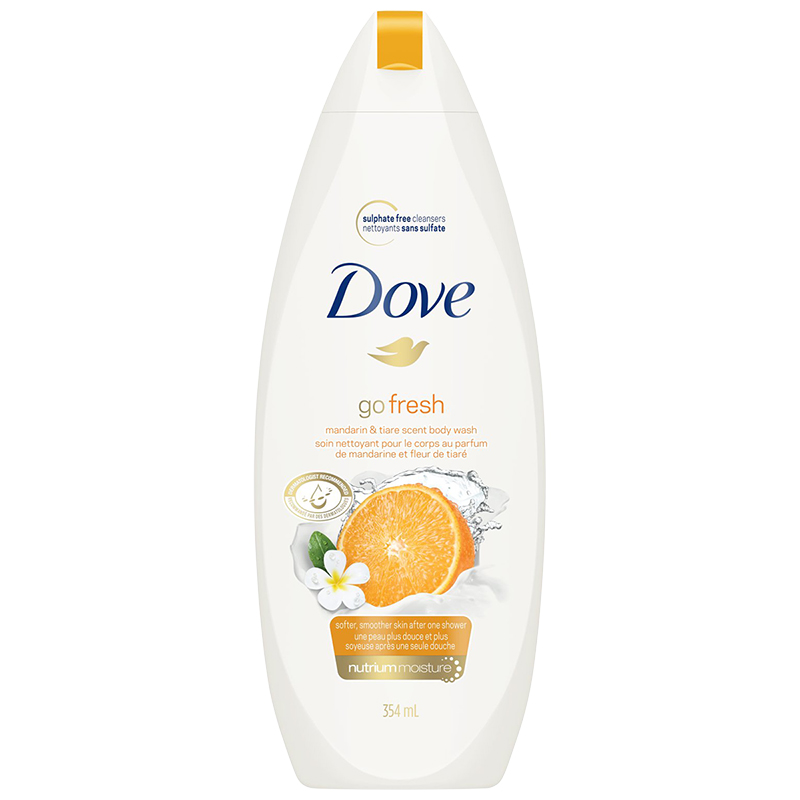 Dove Go Fresh Revitalize Body Wash - Mandarin and Tiare Flower - 354ml ...