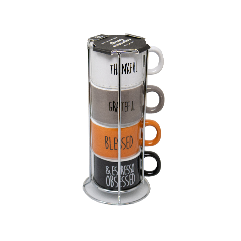 Home Essentials Espresso Mug Set - Set of 4