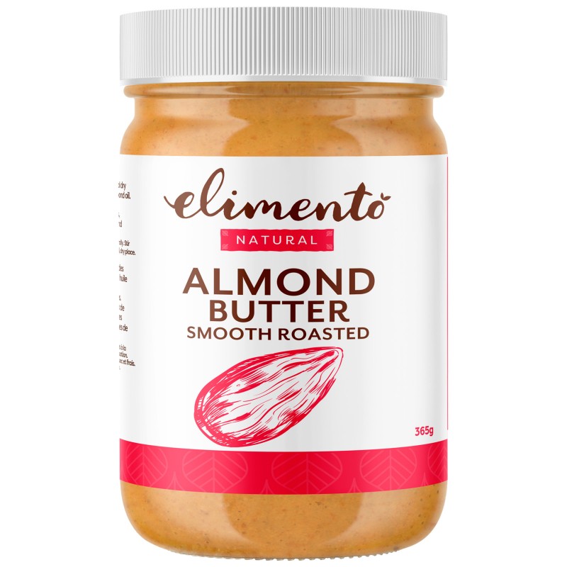 Elimento Natural Almond Butter - Smooth Roasted - 365g