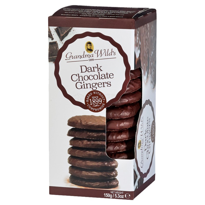 Grandma Wild's Dark Chocolate Gingers - 150g