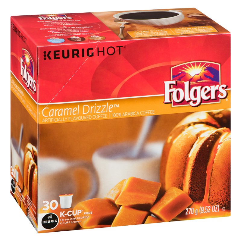 K-Cup Folgers Coffee - Caramel Drizzle - 30 pods | London Drugs