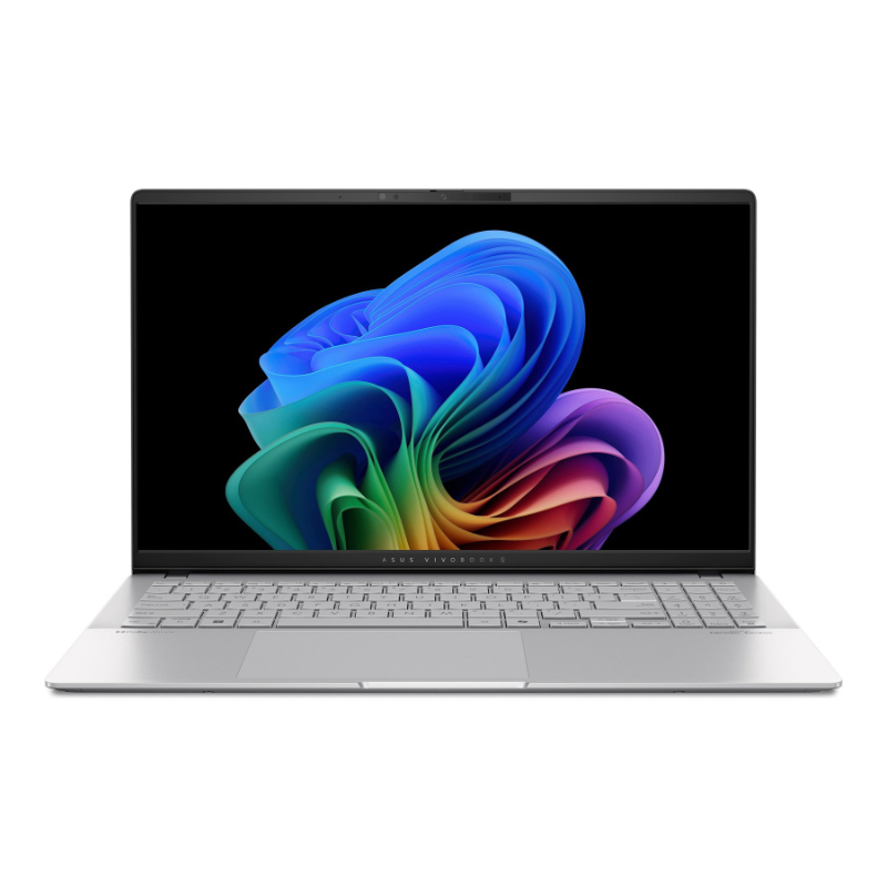 ASUS VivoBook S 15 OLED CoPilot+ Notebook - 15.6 Inch - 16 GB RAM - 1 TB SSD NVMe - Snapdragon X Elite - Qualcomm Adreno - Cool Silver - S5507QA-SB91-CB