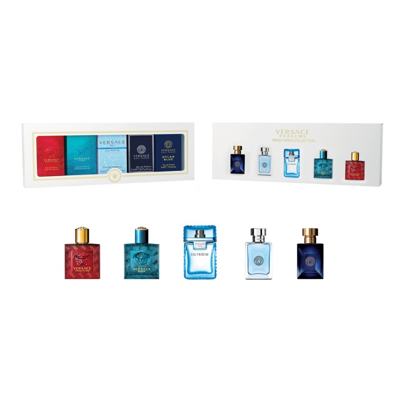 Versace Miniatures Collection Fragrance Set for Men - 5 piece