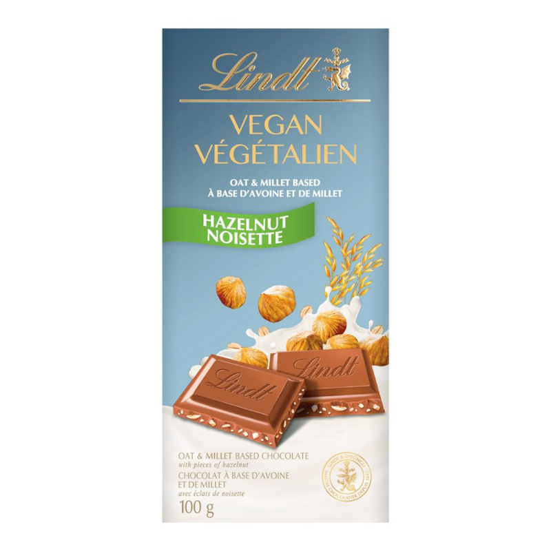 Lindt Vegan Chocolate Bar - Hazelnut - 100g