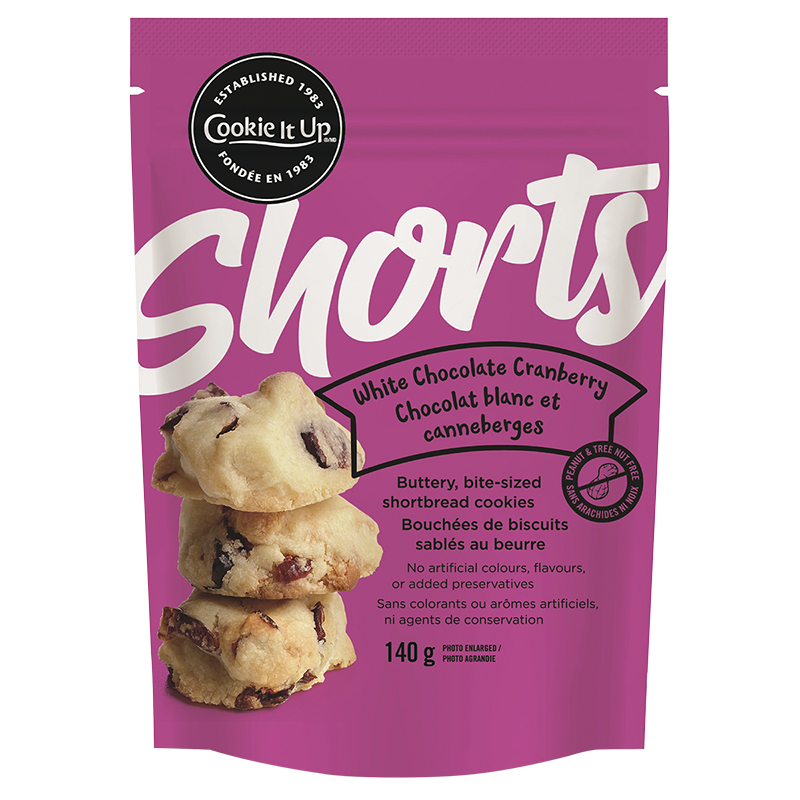 Shorts Shortbread Cookies - White Chocolate Cranberry - 140g
