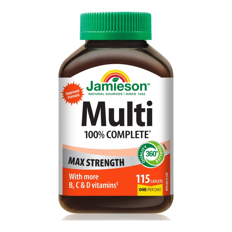 Jamieson Multi 100% Complete Max Strength Caplets - 115's