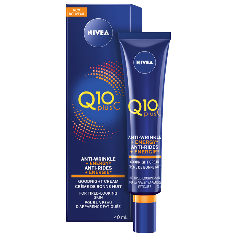 Nivea Q10 Plus C AntiWrinkle + Energy Goodnight Cream 40ml London