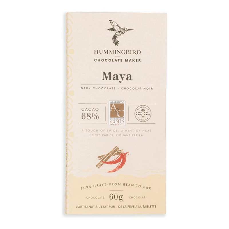 Hummingbird Chocolate Maker Maya Dark Chocolate Bar - 60g