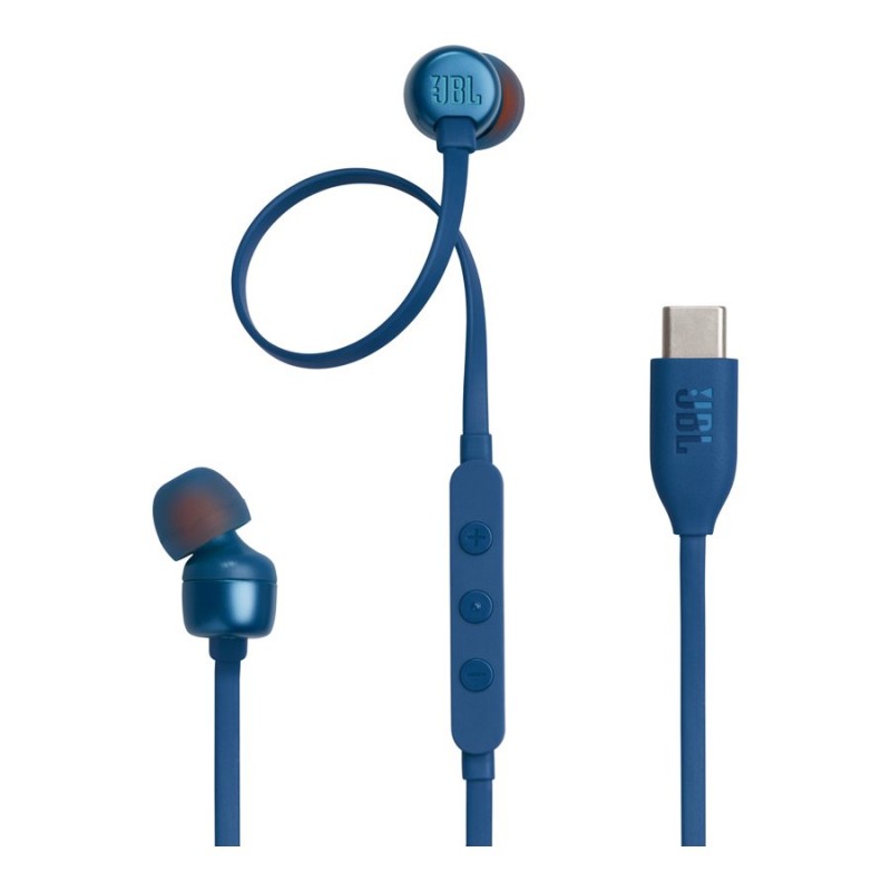 JBL TUNE 310C USB-C Earphones - Blue - JBLT310CBLUAM