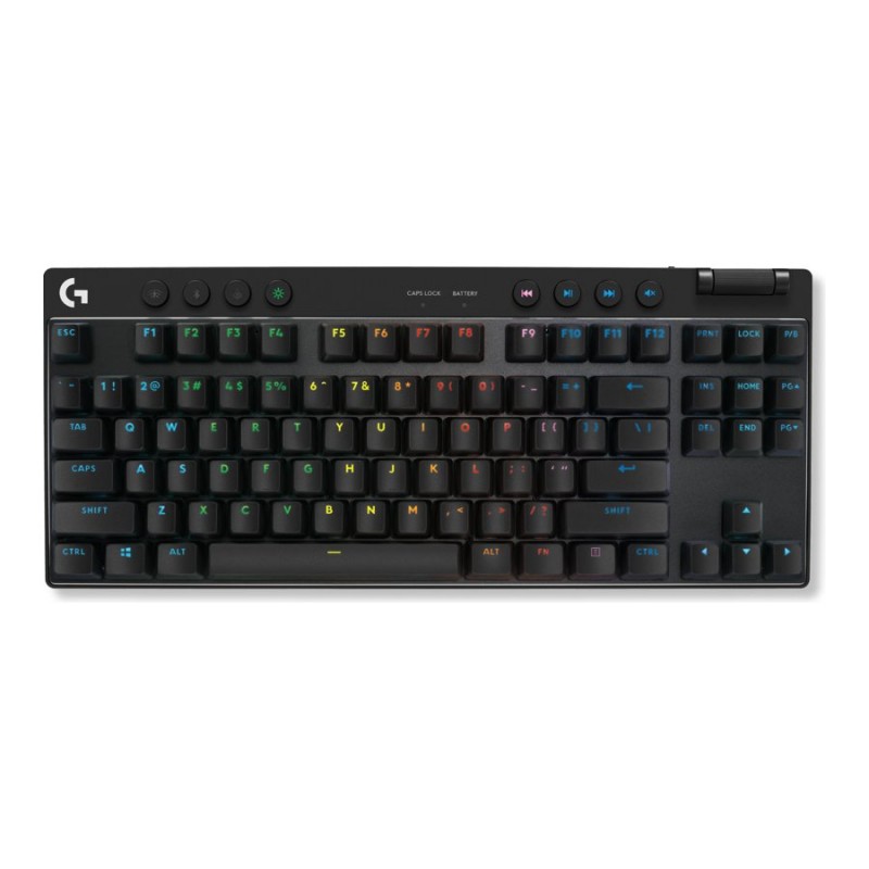 Logitech G PRO X TKL Mechanical Wireless Illuminated Keyboard - Black -  920-012127