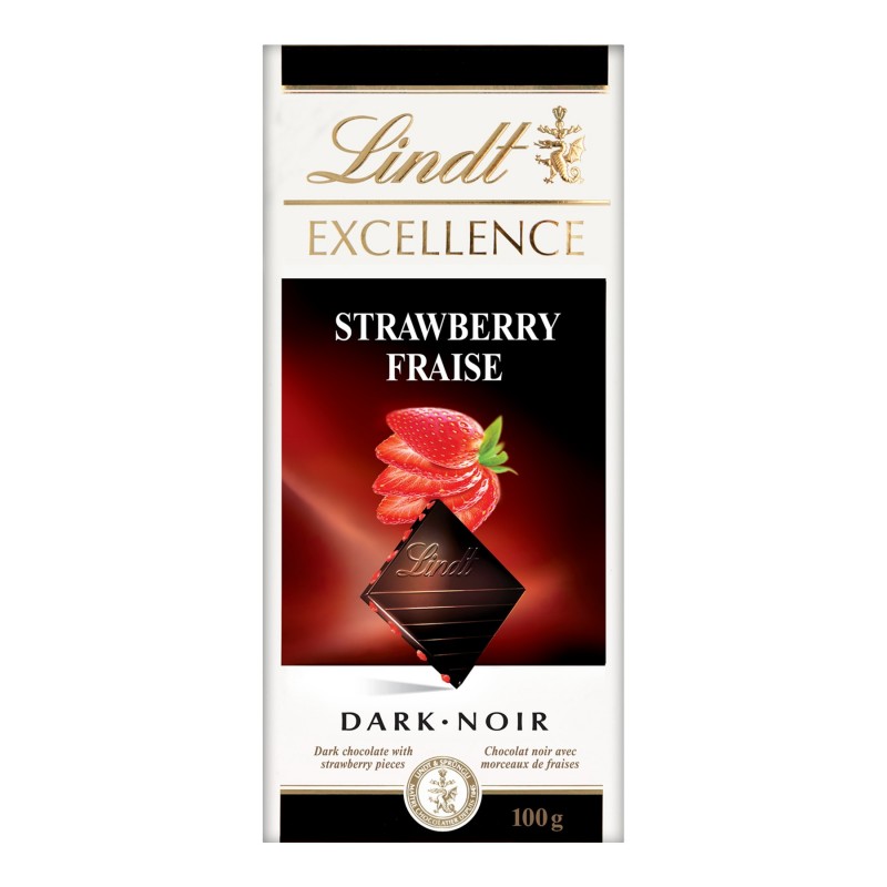 Lindt Excellence Dk Strawbry 100g 9700