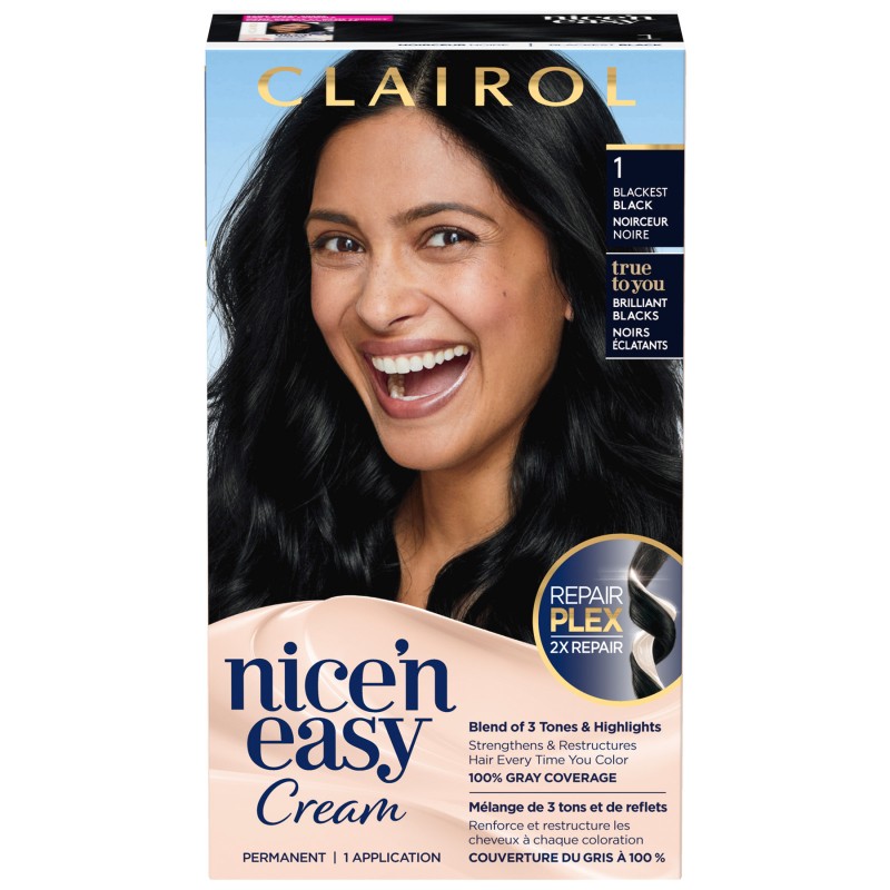 Clairol Nice n Easy Blackest Black Cream - Permanent