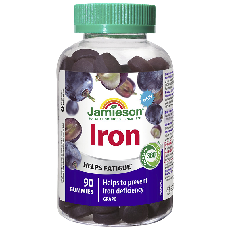 Jamieson Iron Gummies - 6mg - 90's