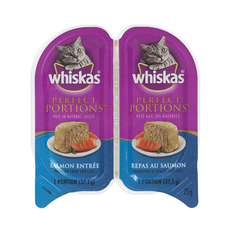 Whiskas Perfect Portions Entrees - Salmon - 2 x 37.5g