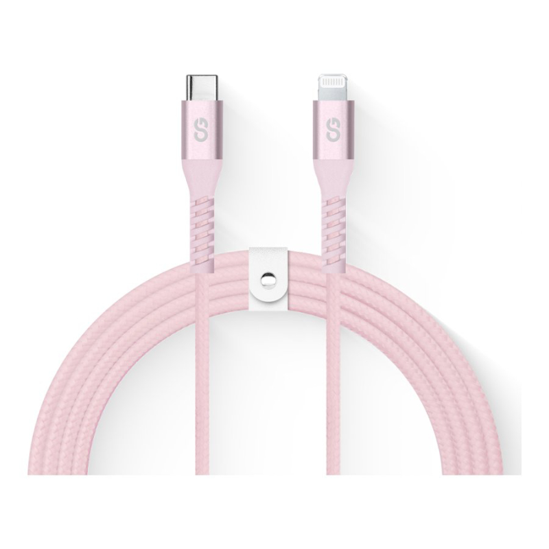 LOGiiX Vibrance USB-C to Lightning Cable - Blush - 1.2m