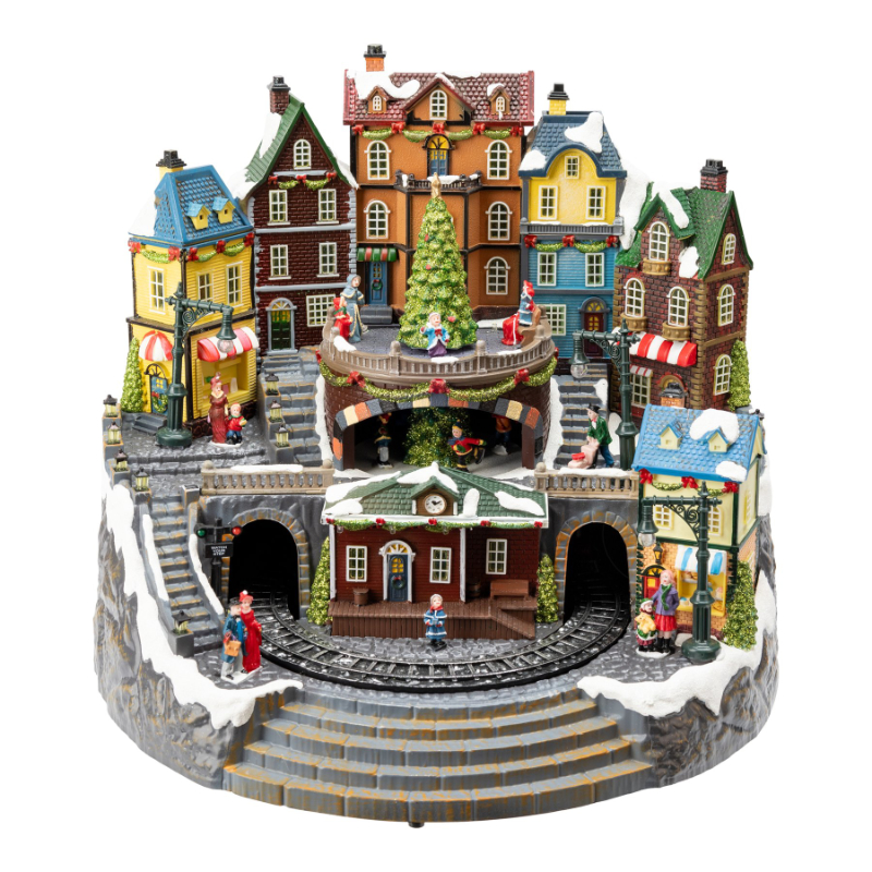 Danson Decor Decorative Sculpture - Christmas Village Scene