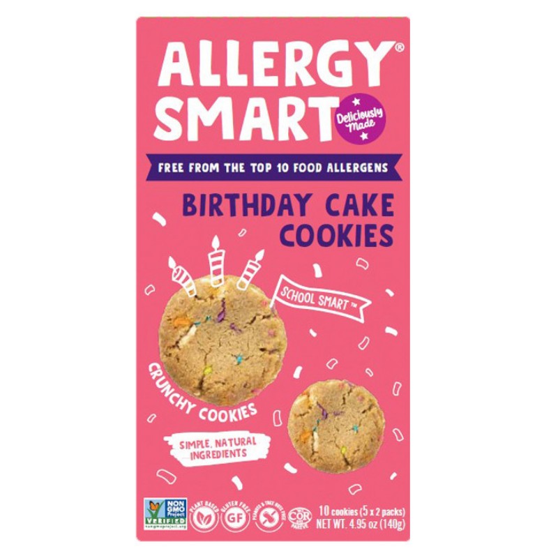 Allergy Smart Birthday Cake Cookies - 5pk/140g
