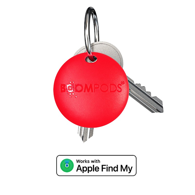 Boompods Boomtag Anti-Loss Bluetooth Tag - Red - BP-TAGRED