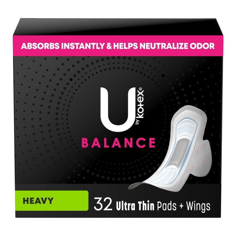 U by Kotex Balance Ultra Thin Sanitary Pad - 32 Count