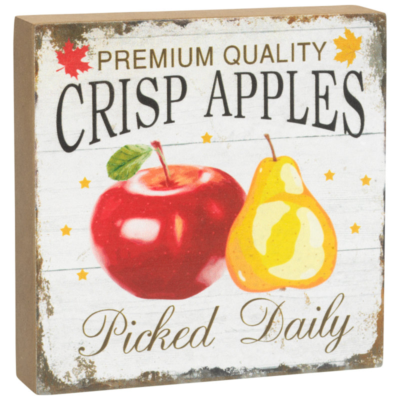 Harvest Wood Blocks- Crisp Apple