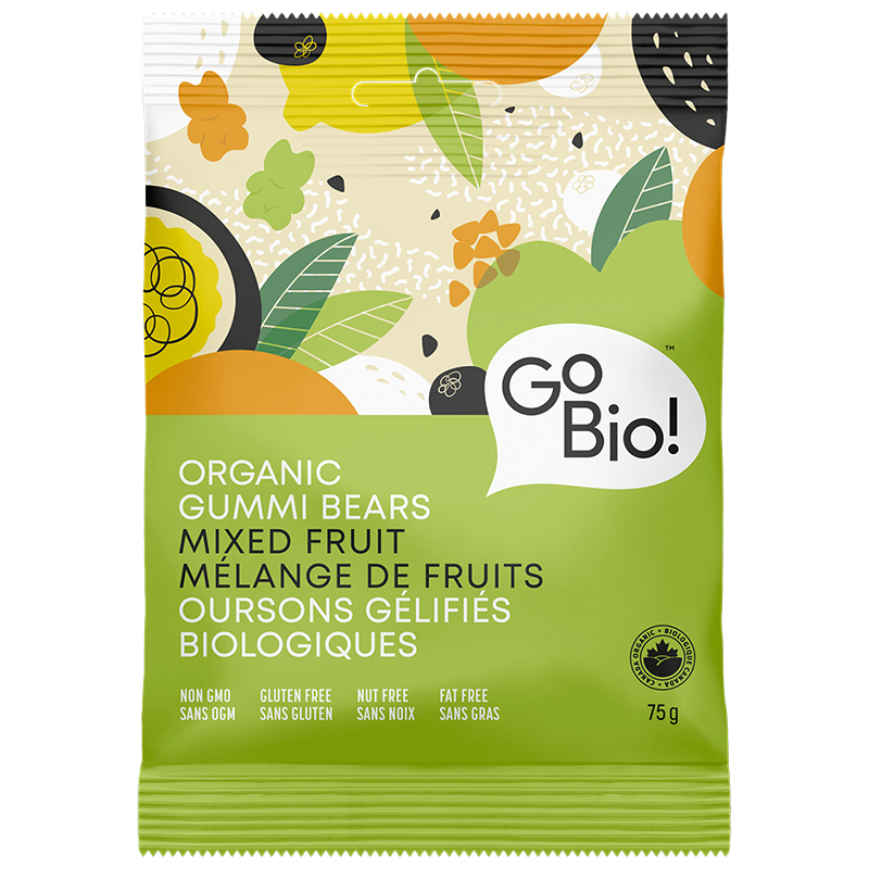 GoBio! Organic Gummi Bears - Mixed Fruit - 75g