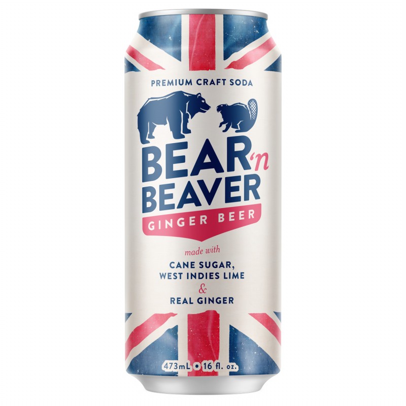 Bear N Beaver Soda Ginger Beer 473ml