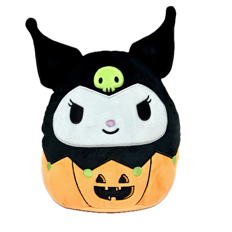 Squishmallows Halloween Sanrio Plush Toy - Kuromi Pumpkin - 8 Inch - 8 x 7 x 5 Inches