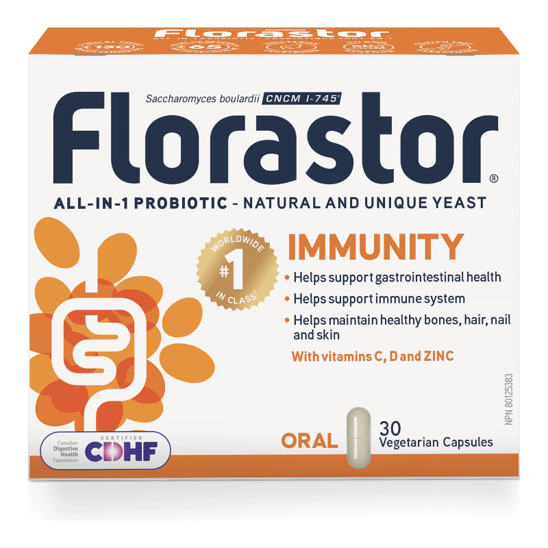 Florastor Immunity Probiotic Vegetarian Capsules - 30's