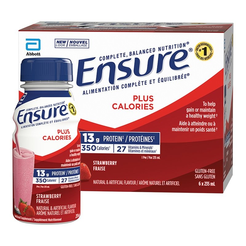 Ensure Plus Calories Strawberry 6 X 235ml London Drugs 6513