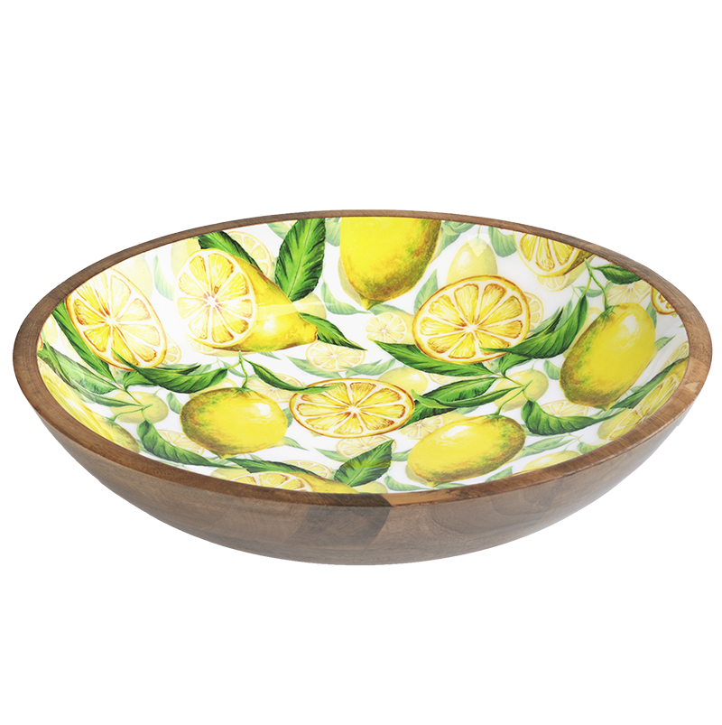 Collection by London Drugs Mango Wood Bowl - Lemons - 37.8 x 7.6cm ...