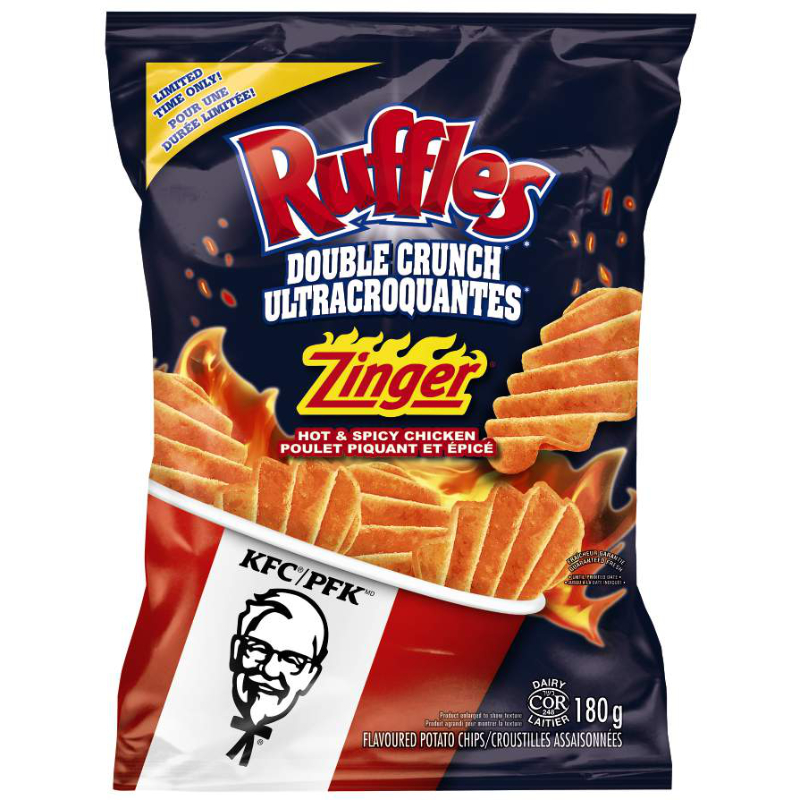 Ruffles KFC Original Recipe - Chicken Potato Chips - 180g