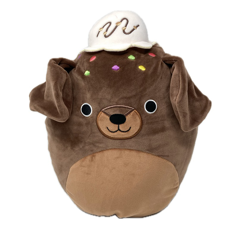 Squishmallows Sweets Plush Toy - Rico Chocolate Lab - 12 Inch - 12 x 10 x 6 Inches