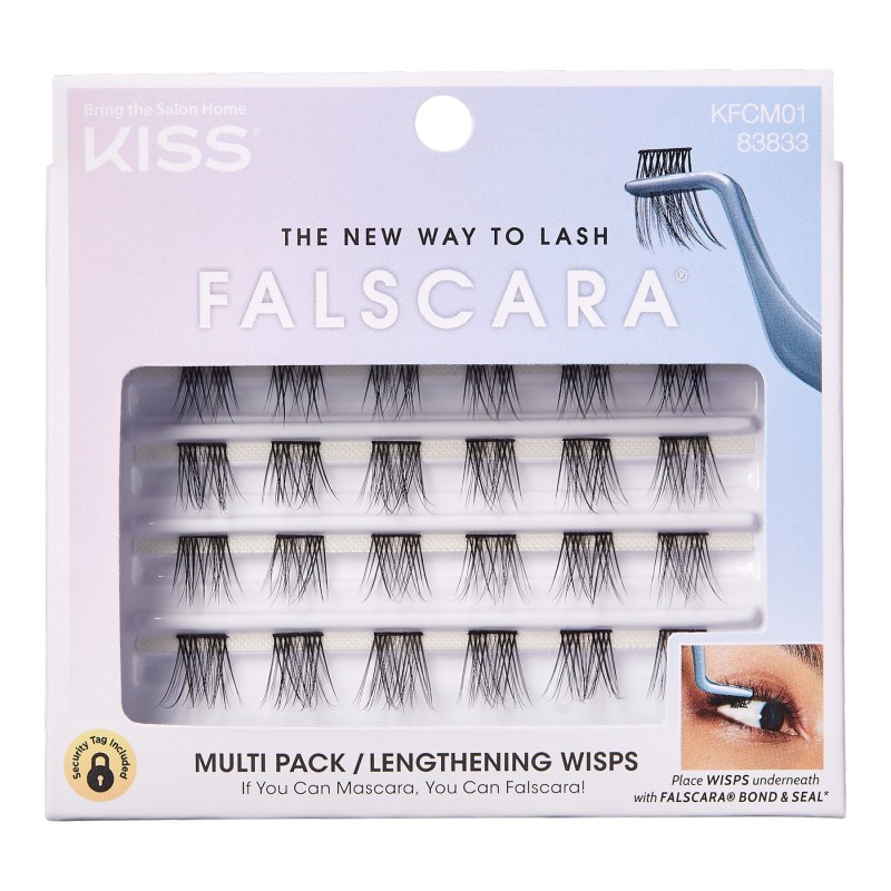 Kiss Falscara Lengthening Wisps Multipack - 24 piece - Black