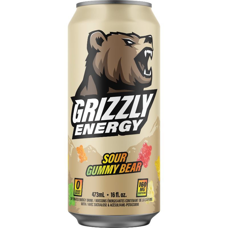 Grizzly Energy Drink - Sour Gummy Bear - 473ml