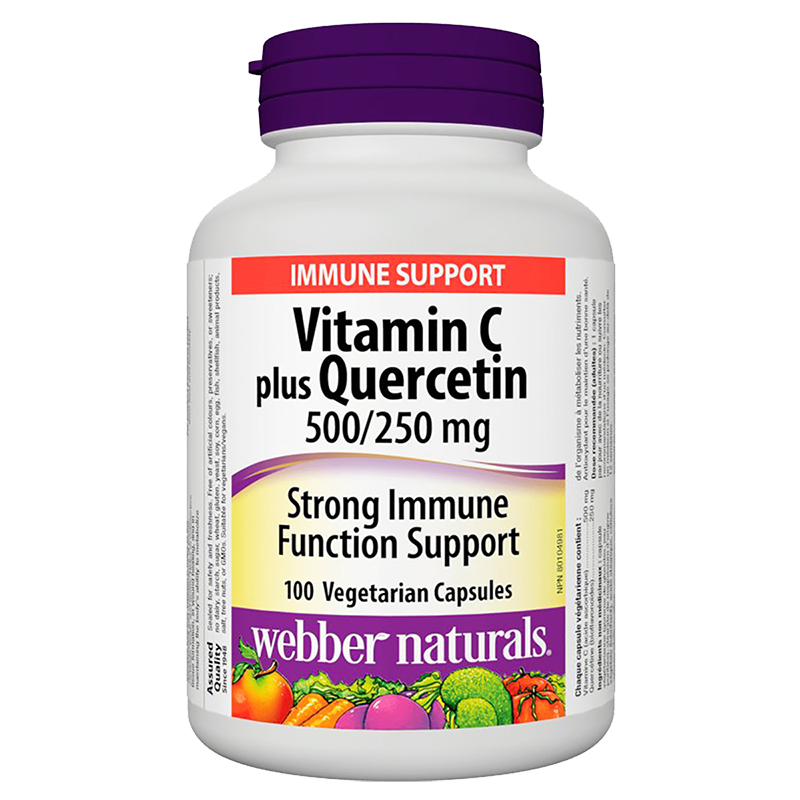 Webber Naturals Vitamin C plus Quercetin Supplement - 500/250mg - 100s