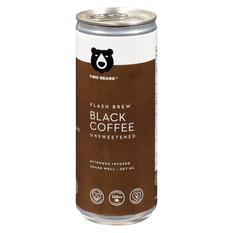 Two Bears Flash Brew Black Coffee - 207ml