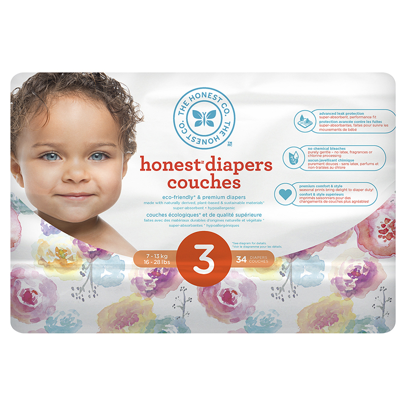 honest diapers size 3